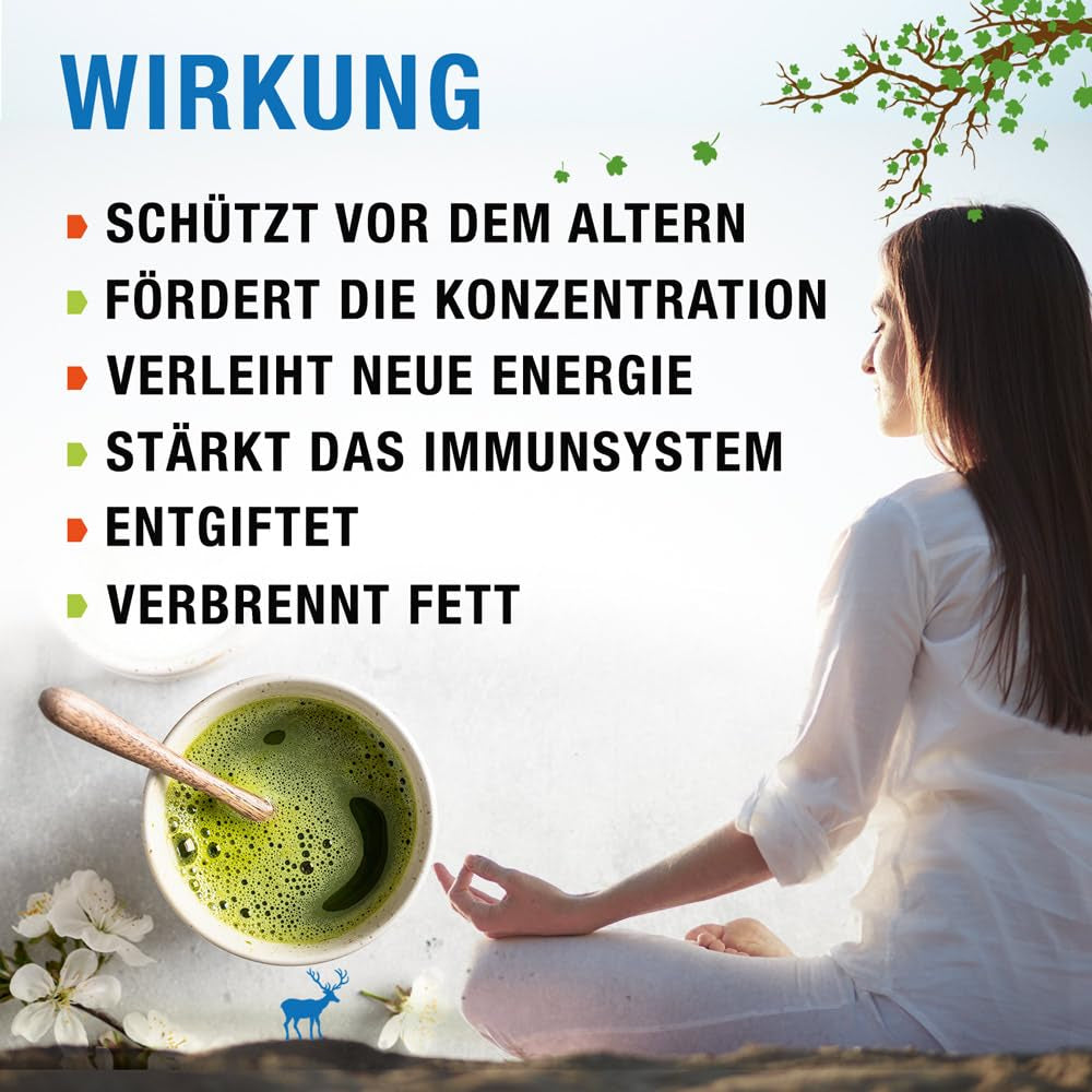 ORIGEENS BIO MATCHA CEREMONIAL GRADE "SHIKA" - Biologische Japanse thee van Shizuoka - Matcha Latte/Usucha - Navulzakje van 30 g - Ceremoniële kwaliteit biologische Matcha groene theepoeder