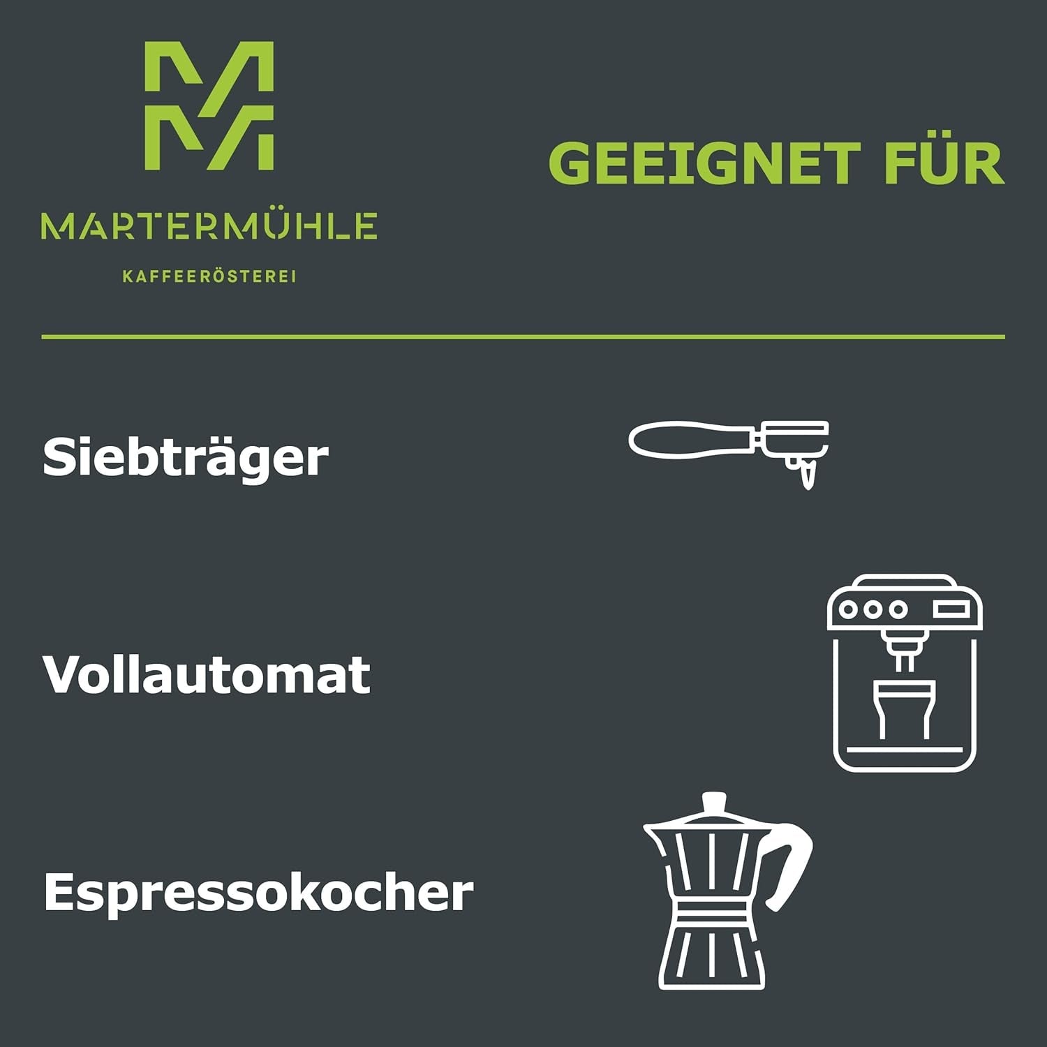 Martermühle Mexiko Bio Espressobohnen entkoffeiniert 1kg mittelkräftig I Arabica I Smaak: Nougat, Zartbitterschokolade I Ganze Bio Espresso-Bohnen schonend geröstet, säurearm