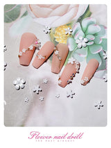 Kalolary Bloemen Nail Art Charms, 3D Acryl Bloemen voor Nagels Vijf Bloemblaadjes Bloemenornamenten Nagel Edelstenen Strass Gemengde Metalen Kralen voor DIY Nail Art Design Sieraden Maken (2 Dozen)