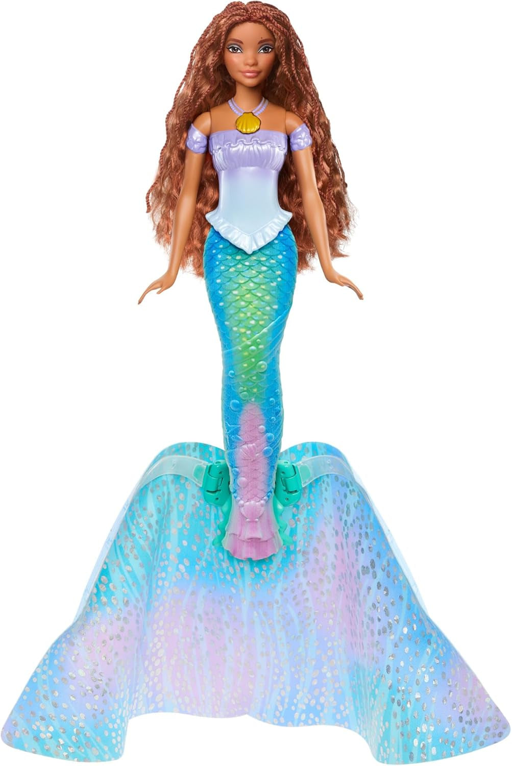 Mattel Disney Princess Ariel-pop, geïnspireerd door de kleine zeemeermin-film, transformatie: zeemeermin-man speelgoed, mobiel, Disney-cadeaus, 3 jaar oud speelgoed, HLX13 Naty Shop-poppen