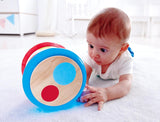 Hape Babytrommel | Rollend muzikaal speelgoed voor de kleintjes om ritme en verschillende geluiden te leren, werkt op batterijen, vanaf 6 maanden Baby Toys Naty Shop