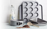 Kitchen Craft Muffin-bakplaat, antiaanbaklaag, biedt plaats aan 12 muffins, 35 cm x 27 cm Naty Shop bakpannen en dienbladen
