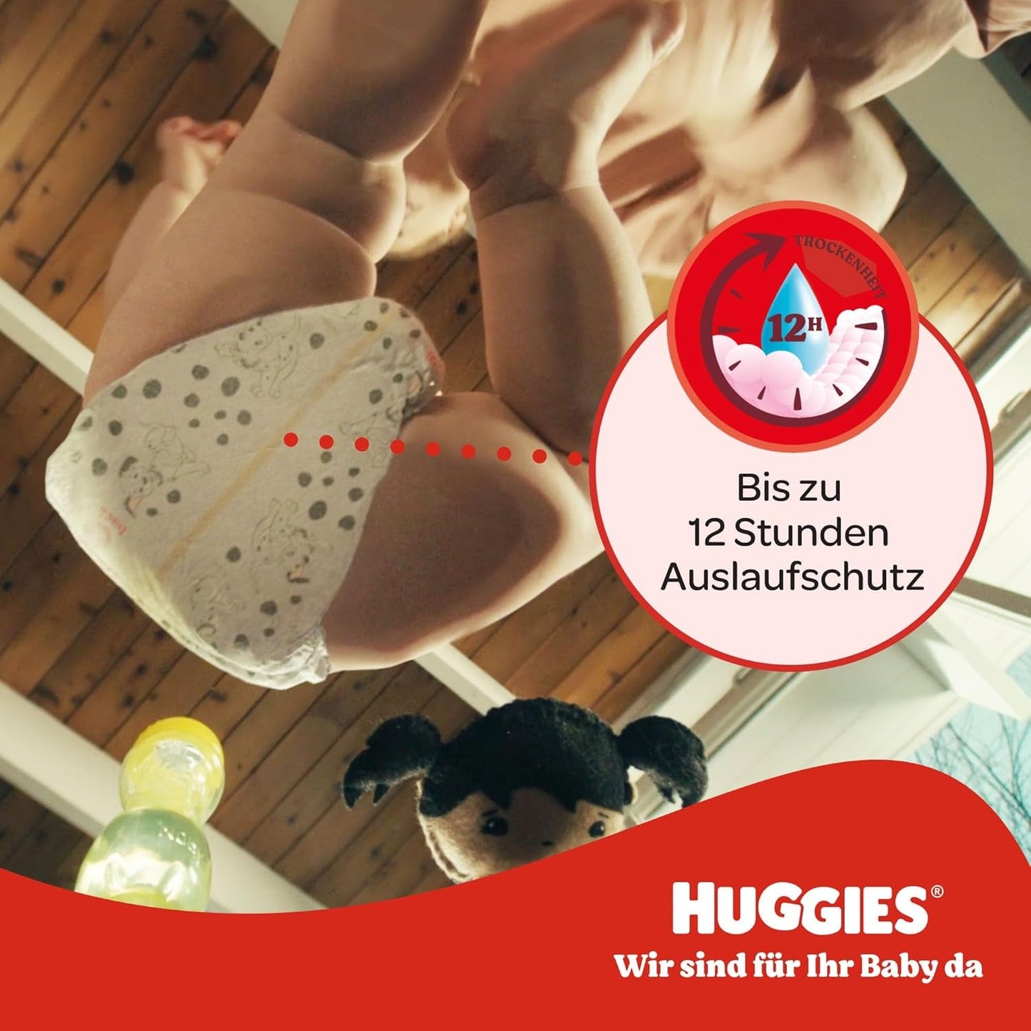 Huggies Little Movers Disney broek, maat 4, 120 stuks (4x30), maandelijkse doos