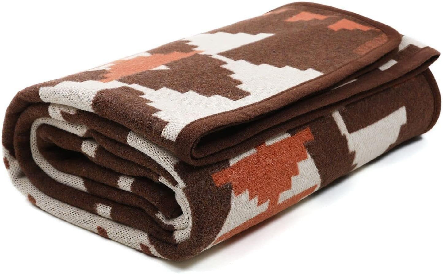 ACUSHLA 200,7 x 160 cm, 1,7 kg, deken, wollen deken, warme reisdeken, gebreide deken, decoratieve dekens voor bank, stoel, bank, bed, woonkamer, camping, geschikt voor alle seizoenen WW203 bedden en hoezen Beuche den ACUSHLA-Store Indian Brown 150 X 200 Cm