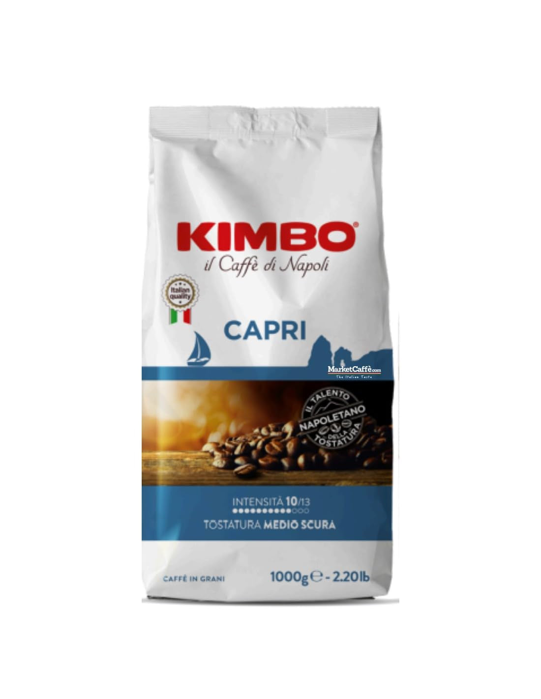Capri koffiebonen, medium gebrand, zak van 1 kg