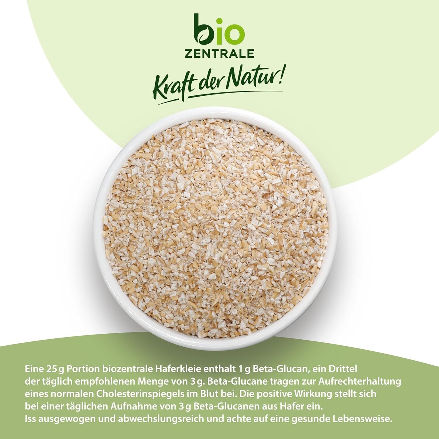 Biocentral biologische haverzemelen 1 kg | Voordelig pakket | Vezelrijke eiwitbron | Natuurlijk veganistisch | Van de EU-landbouw | Laag suikergehalte