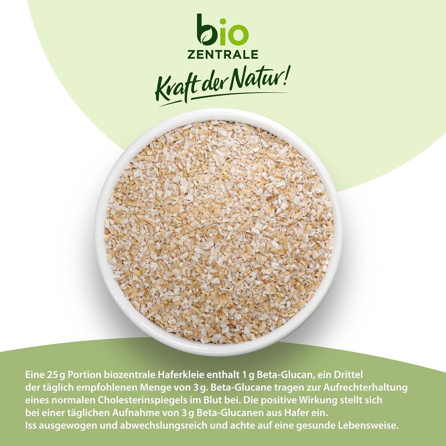 Biocentral biologische haverzemelen 1 kg | Voordelig pakket | Vezelrijke eiwitbron | Natuurlijk veganistisch | Van de EU-landbouw | Laag suikergehalte