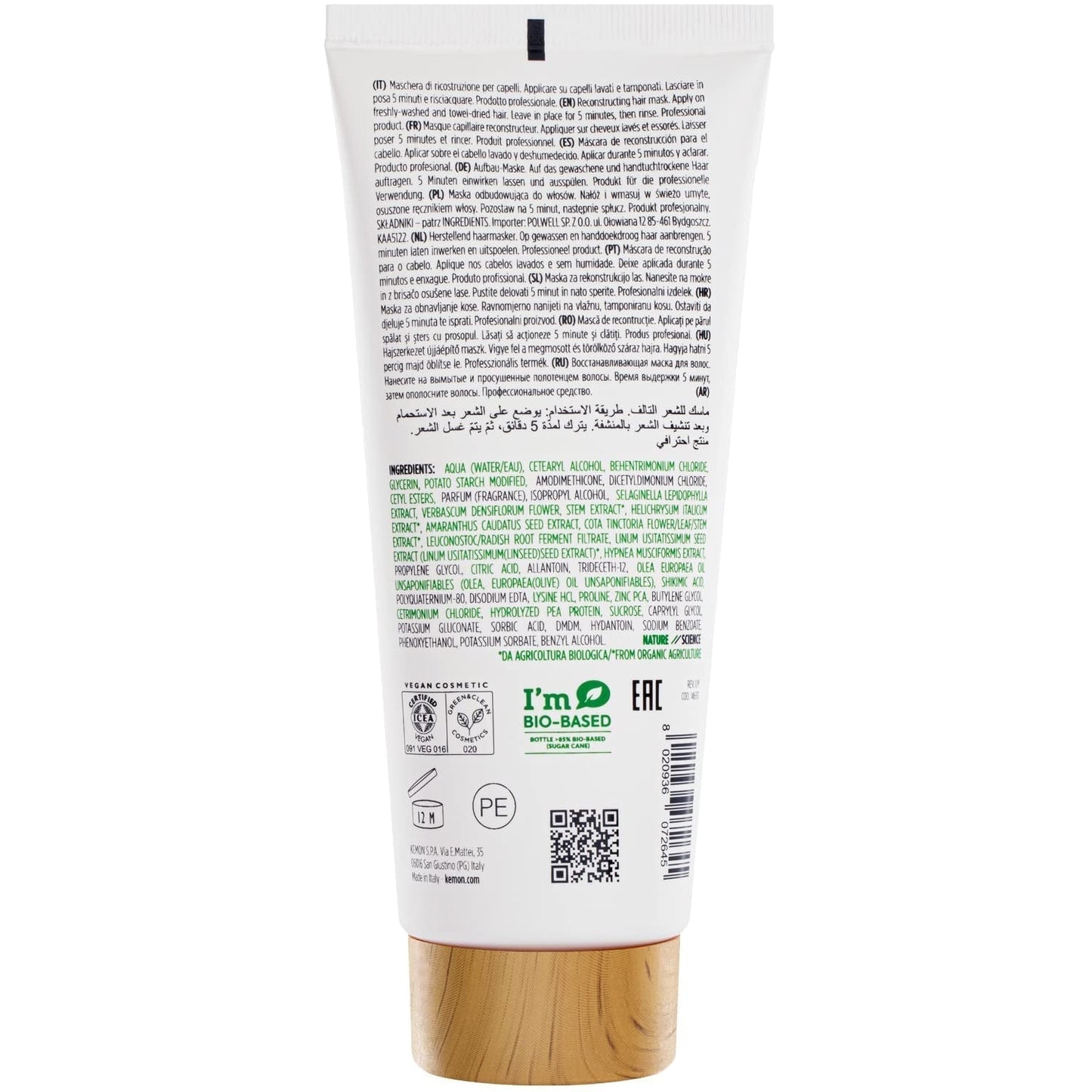 KEMON Actyva Nuova Fibra Masker 200 ml Haarmasker Naty Shop
