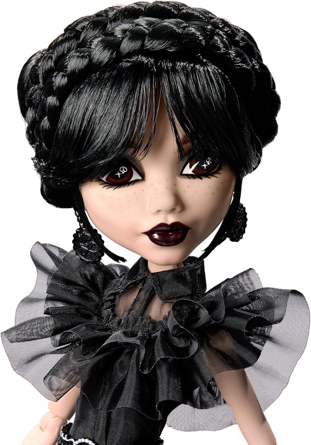 Monster High Wednesday-pop, Rave'N Wednesday-verzamelfiguur in zwarte Goth-danspodium-geïnspireerde jurk, premium accessoires en poppenstandaard, HXJ03 Naty Shop-poppen