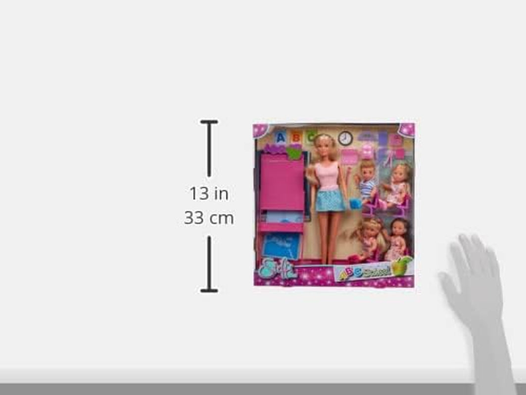 Simba - Pop Steffi Love Schoolgirl - Pop 29 cm - Afbeelding en accessoires + 4 leerlingen - 105730472002
