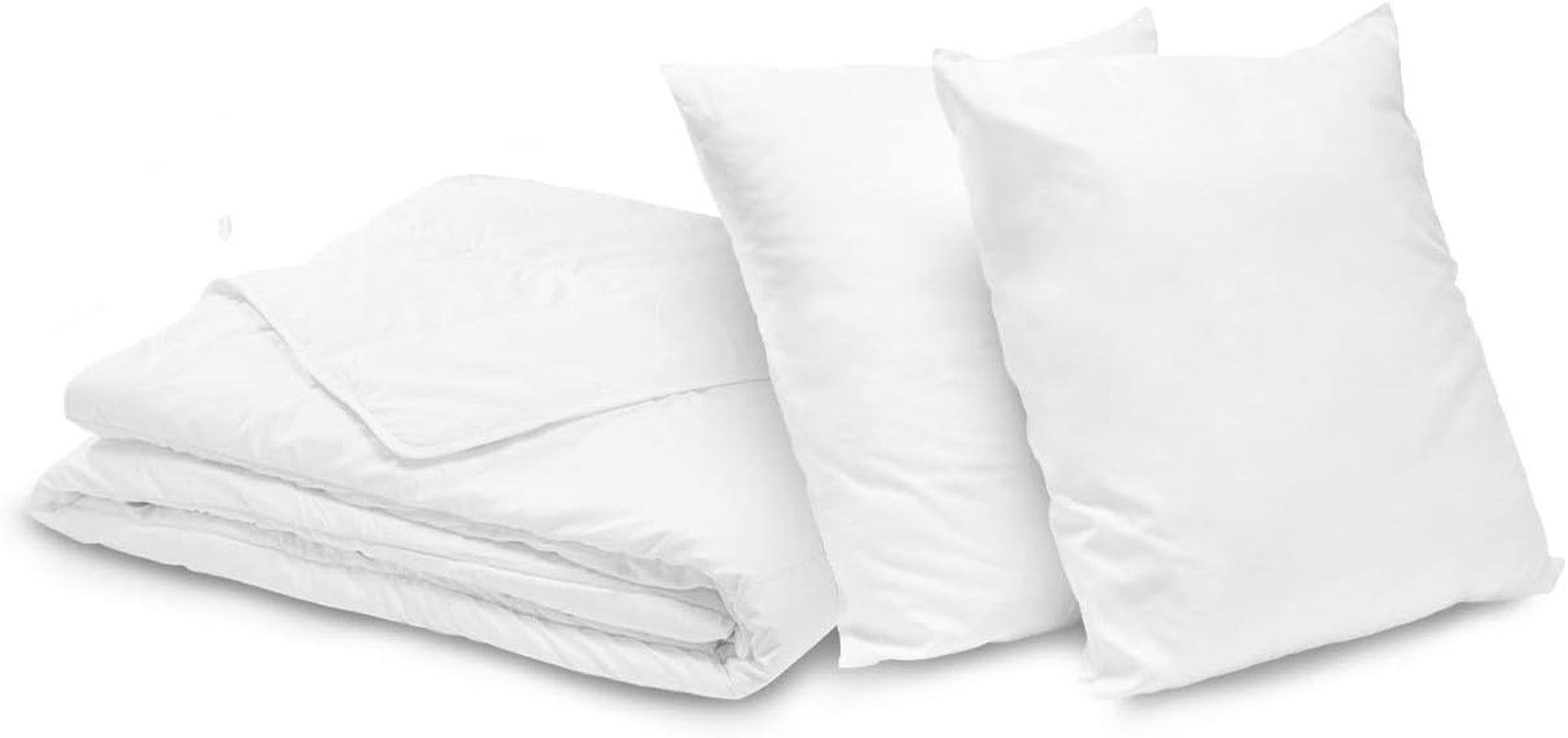 Bleu Calin Home Collection 'Caline' dekbedpakket voor 2 personen 220X240 Cm met 2 kussens 60X60 Cm, wit Dekbedden en dekbedden Naty Shop