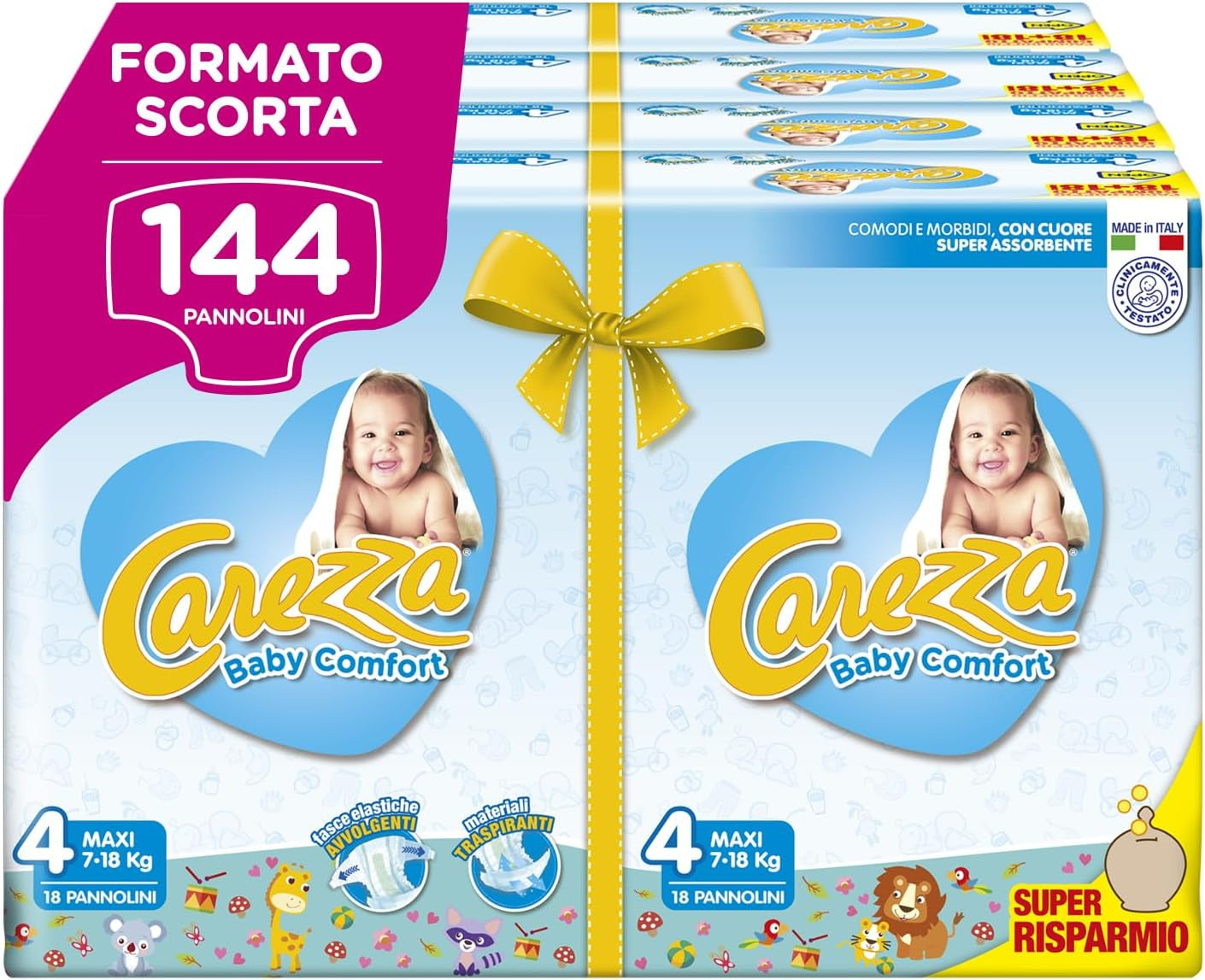 Babycomfort Maxi | Maat 4 (7-18kg) | 144 luiers