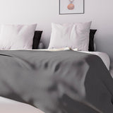 Soleil D'Ocre Adele, Zigzag hoes, Van de bank gegooid, Polykaton, Grijs, 220 X 240 Cm Dekbedden en dekbedden Naty Shop