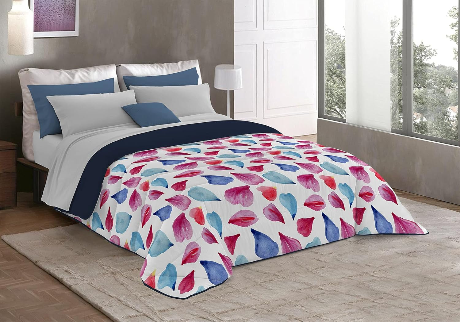 Fantasy T-Fa-Hypnotic-1P Winterquilt, Microvezel, Hypnotic, 170X260Cm Quilts en quilts Naty Shop Petali 260X260 Cm