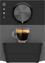 Cecotec Cremmaet Cube compacte espressomachine, 1350 W, perssysteem 10 g, pre-infusiesysteem, 19 bar, thermoblock-systeem, 5 maalstanden, touch-bedieningspaneel
