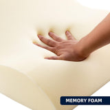 Leeskussen voor bed en bank - Memory Foam Feather Pillow - Ergonomisch rugkussen - Perfect om uw rug te ondersteunen terwijl u ontspant, speelt, leest of tv kijkt - Breed
