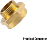 Gardena Messing Verloopnippel: Messing connector voor schroefdraadverloop bijv. voor pompen, 33,3 mm buitendraad (G 1 inch) / 42 mm binnendraad (G 1 1/4 inch) (7266-20)