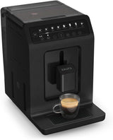 Krups EA897B Evidence ECOdesign automatische espressomachine, automatische espresso- en cappuccinofunctie, Quattro Force technologie, one-touch melkbekers, 8 presets, melksysteem, 1450W