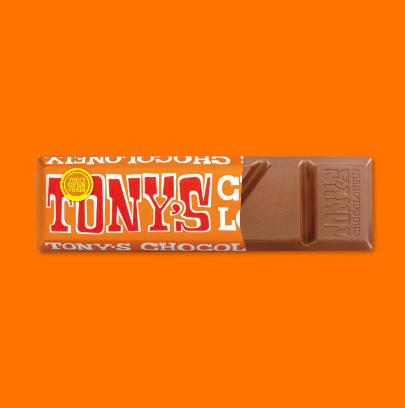 Tony's Chocolonely, melkchocolade met karamel en zeezout 47g