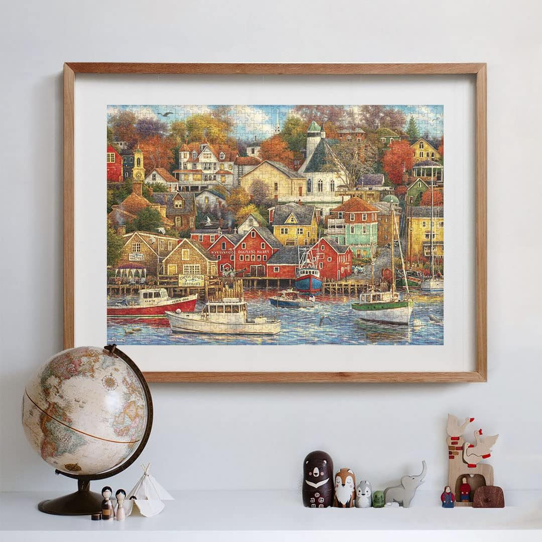 Clementoni - 31685 Collectiepuzzel - Good Times Harbor - Puzzel 1500 stukjes vanaf 14 jaar, puzzel voor volwassenen met verborgen voorwerpen, behendigheidsspel voor het hele gezin, medium puzzel Naty Shop
