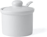 Holst porselein AT 216 FA1 bus 0,17 l vat met lepel, wit, 8,5 x 8,5 x 6,5 cm