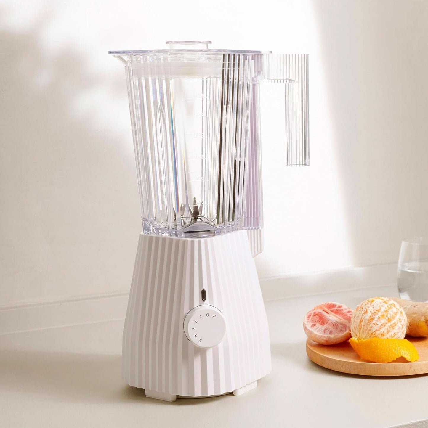 Alessi Plissé MDL09 W - Blender met karaf met schaalverdeling, thermoplastische hars, Keuken Naty Shop