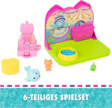 DREAMWORKS GABBY'S POPPENHUIS - Deluxe kamerspeelset, Kitty Narwhale feestkamer, themameubels en accessoires, vanaf 3 jaar