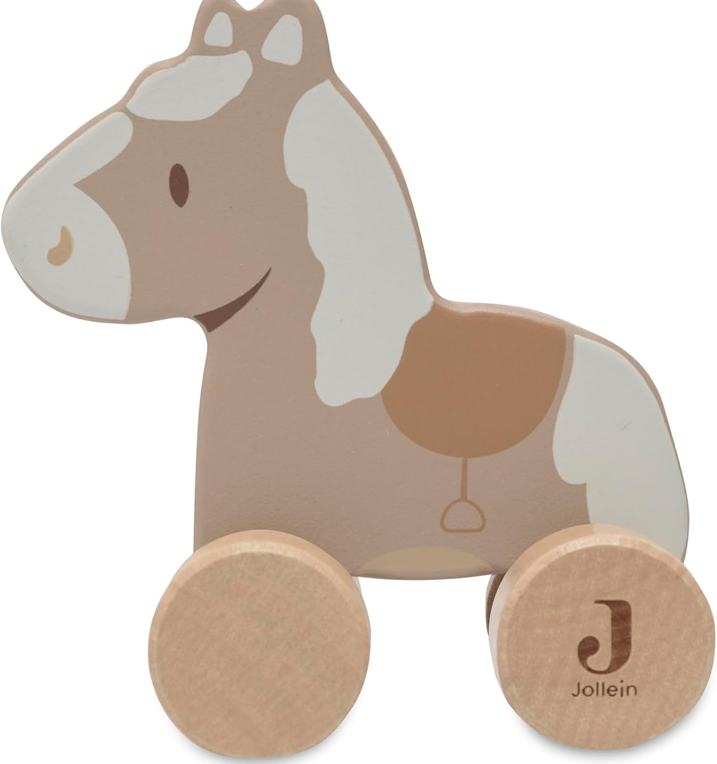 Jollein 112-001-67090 Houten speelgoed op wielen, groen Baby Toys Naty Shop Paard