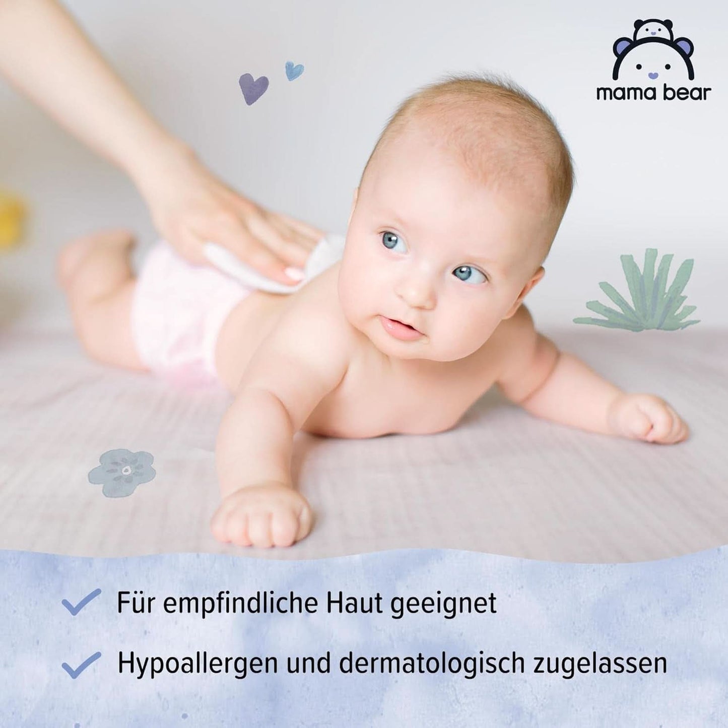 Naty Shop Mama Bear Sensitive Babydoekjes Ongeparfumeerd