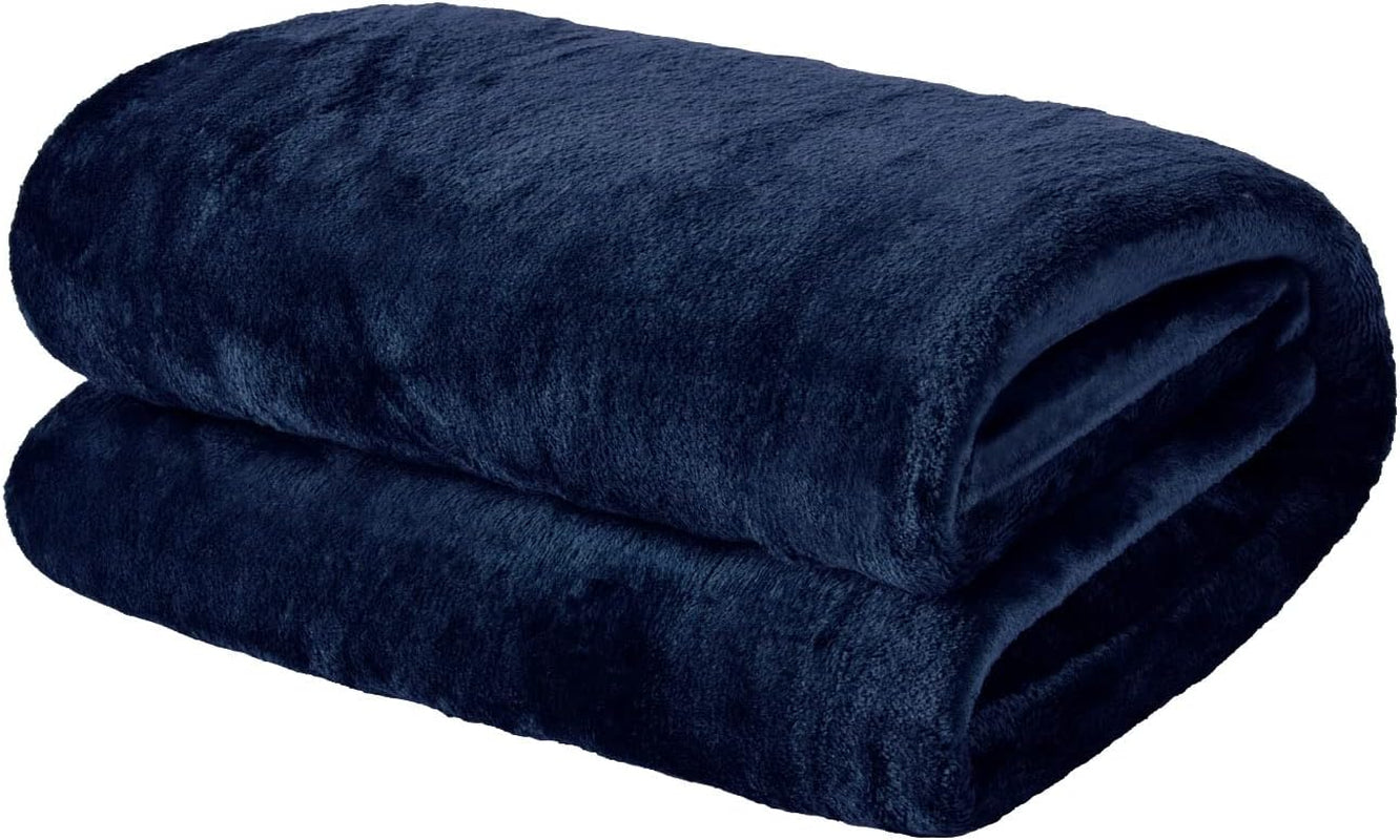 Brentford's ultrazachte fleece sprei, zilvergrijs, groot tweepersoonsbed - 150 x 200 cm bedden en dekens Beuche den Brentfords-Store Marineblauw 120 x 150 cm