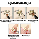 Nail Art Roterende Charme, 20 Stück Spinning Nail Charms Nagel Roterende Lager voor Nail Art Design DIY Crafting Schmuck Zubehör