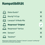 by Amazon Lungo Aluminium-Kaffeekapseln, compatibel met Nespresso, mittelgeröstet, 100 Stück (5 Packungen mit je 20 Stück) – Rainforest Alliance zertifiziert