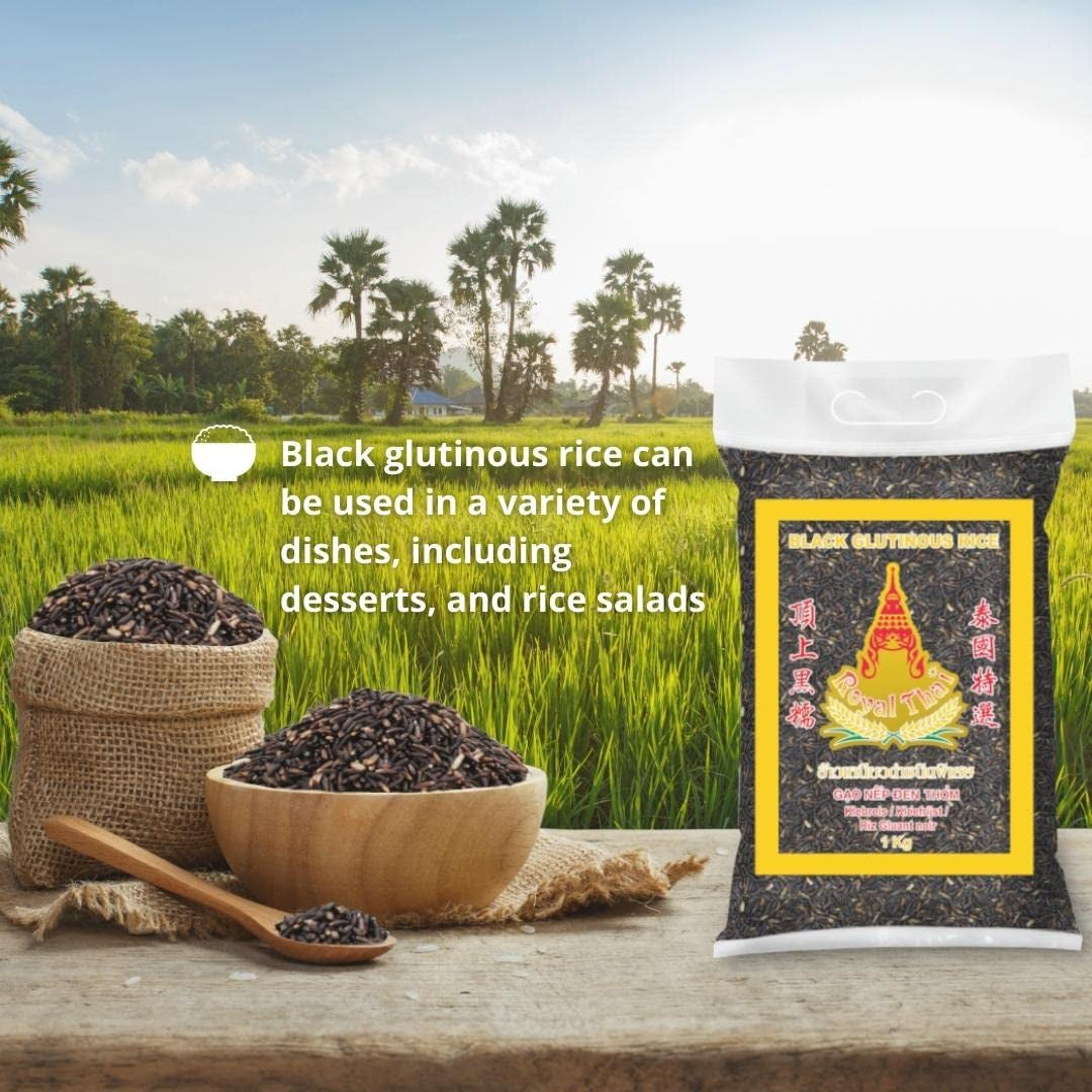 ROYAL THAI RICE - Zwarte kleefrijst - 1 x 1 KG