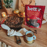 Bettr Organic Brownie Mix - Biologische, vegan en glutenvrije brownies met rijke cacaosmaak, 6 x 400 gram Kitchen Naty Shop