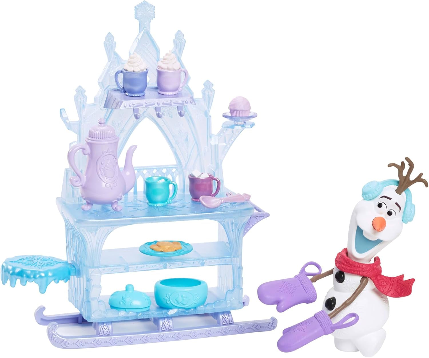 Mattel Disney De ijskoningin Elsa-pop, de ijskoningin-pop, gekamd blond haar, meubels, verwijderbare schoenen, Disney-cadeaus, 3 jaar oud speelgoed, HLW47 Naty Shop Olaf-poppen