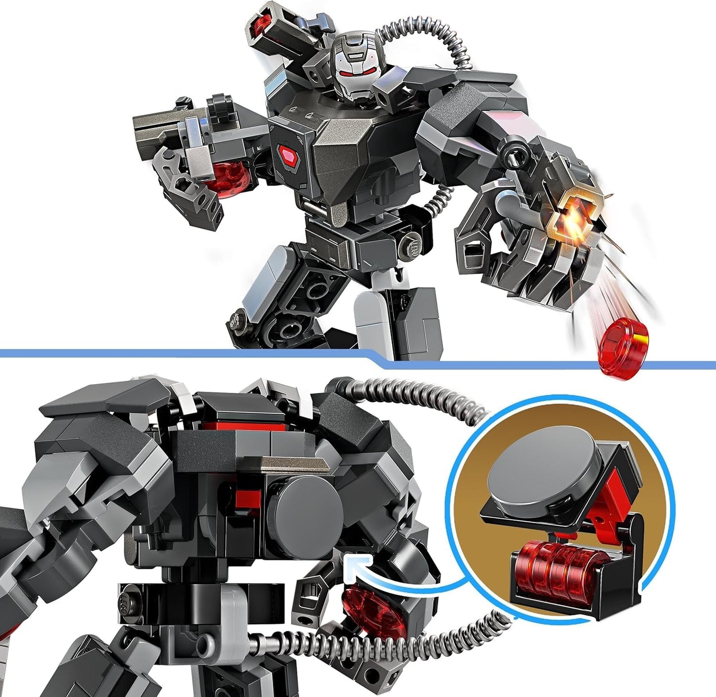 LEGO Marvel War Machine Mech 3-Shooter Superheld bouwbaar speelgoed voor kinderen MCU Legendarisch actiefiguurcadeau voor jongens en meisjes van 6 jaar oud 76277 Bouwsets bij LEGO-Store