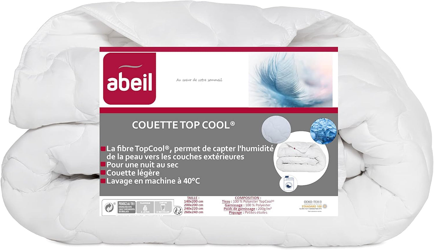 Abeil 1388 Topcool dekbed, dun, vochtigheidsregelaar, wit, 240 X 260 Cm Dekbedden en quilts Naty Shop 240X260