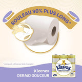 KLEENEX Dermo Douceur 4230420 Toiletpapier, 24 rollen (4 X 6 rollen) wit, 24 Unité (veel van 6)
