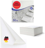 50 Aroba Airlaid Servetten Textiel Look 19 KLEUREN 40X40 Cm 1/4 vouw Hoge kwaliteit Textiel Look Bruiloft Servetten voor Jubilea Hotel Catering Feestdagen Kerst Bruiloft Roze