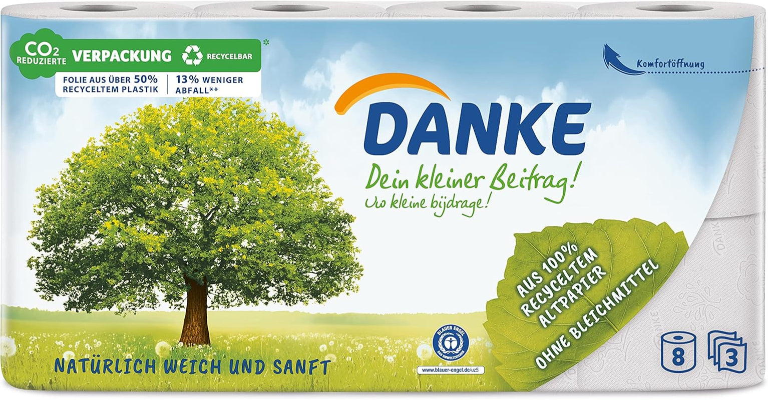 Toiletpapier Bedankt 56 stuks, rollen 7X8, 3 lagen