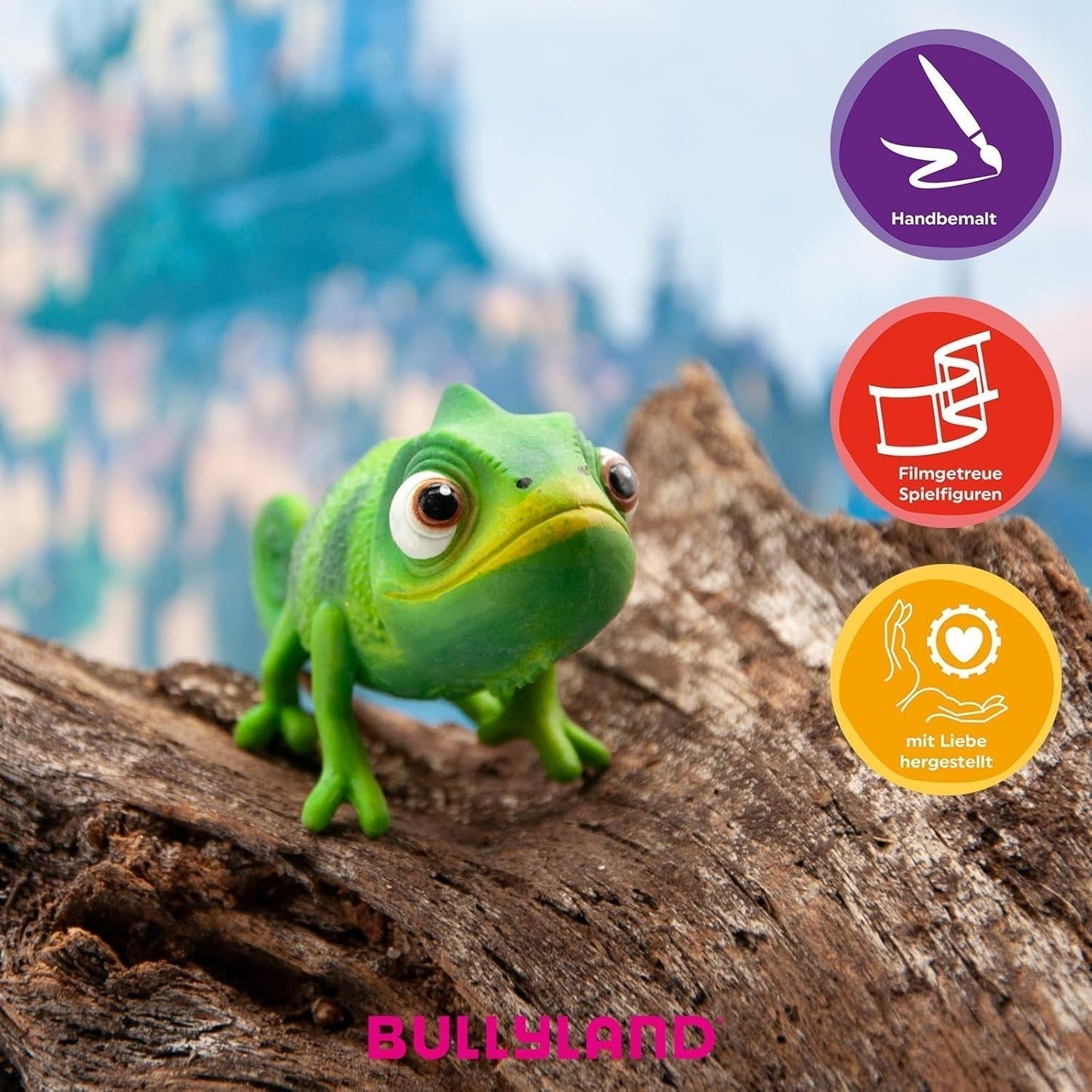 Bullyland 12422 - Pascal kameleon beeldje van Walt Disney Rapunzel "Newly Reconfigured", ca. 6 cm, trouw aan de details, ideaal als klein cadeautje voor kinderen vanaf 3 jaar Actiefiguren Naty Shop