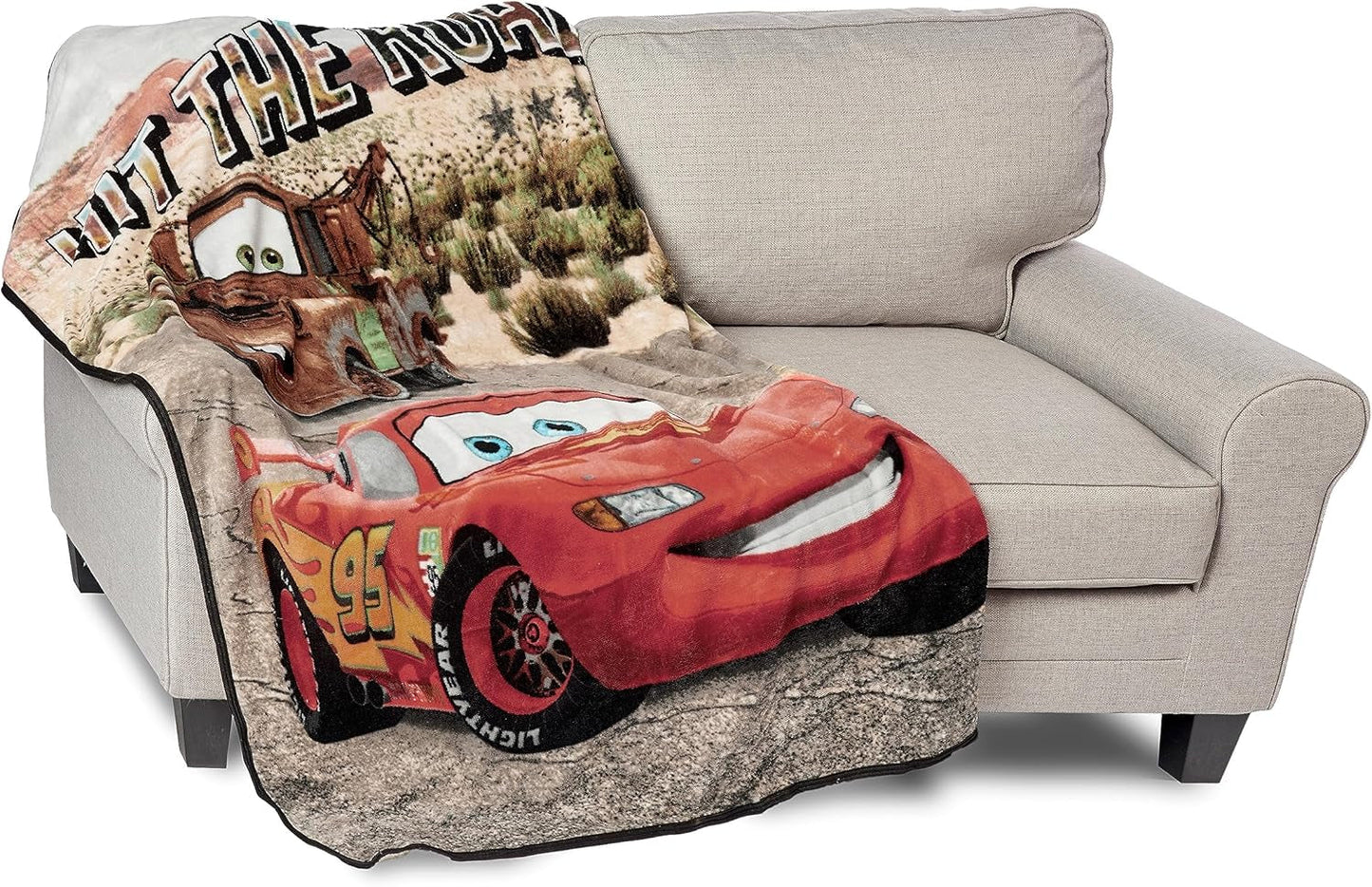 Lag3 Gooi Deken Cars Micro Raschel Gooi Deken, Polyester, Op Straat, 46" X 60" Noordwest Bedden en Dekens