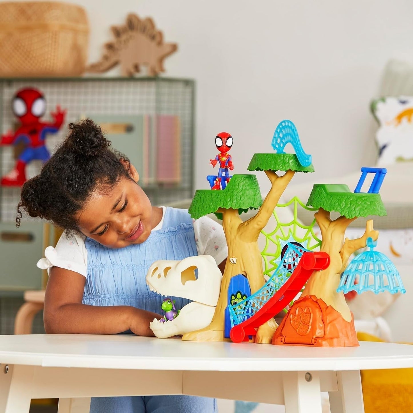 Marvel Spidey en zijn supervrienden Dino Treehouse superheld speelset actiefiguren Naty Shop
