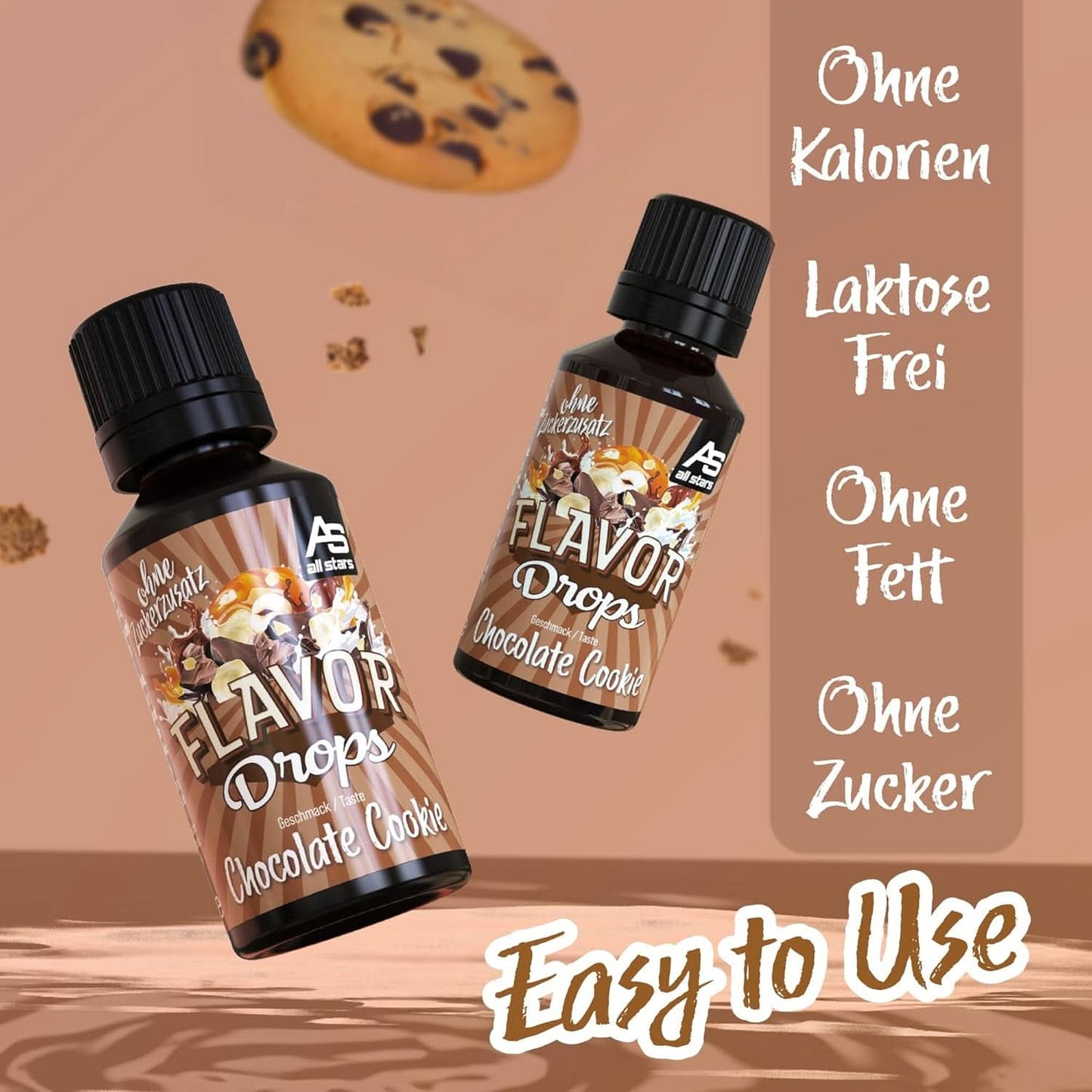 ALL STARS Smaakdruppels, Gearomatiseerde druppels zonder toegevoegde suiker en zonder calorieën - Zoetheid en smaak voor voedsel, 30 ml Zoetstoffen Naty Shop