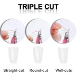 MWOOT 3 stuks kunstnageltang acryl nageltang, roestvrijstalen nageltips cutter trimmer manicure tool voor acryl kunstmatige gelnagels