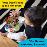 Baby Einstein, Drum & Learn Dean Muzikaal leerspeelgoed - Multisensorisch babyspeelgoed, 2 speelmodi, kleuren, vormen en instrumenten, 50+ geluiden, vanaf 6 maanden Babyspeelgoed Naty Shop