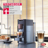 Espressomachine met K-FEE ONE capsules voor koffie, thee en cacao | Compacte espresso | Snelle verwarming | Watertank van 0,8 l | 19 maten | Zwart koper | Stiftung Warentest 2023-testwinnaar