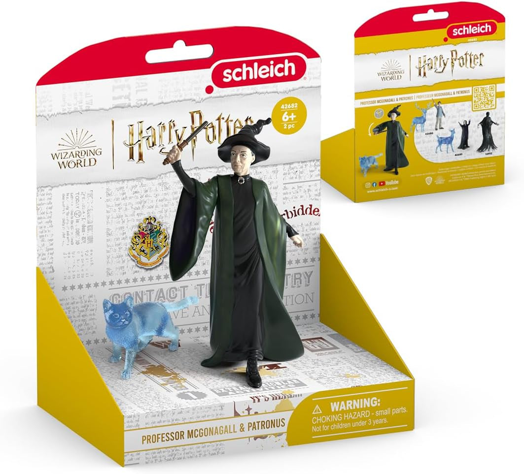 Schleich 42682 Professor Anderling & Patronus, Vanaf 6 jaar, HARRY POTTER - Speelfiguur, 16 X 11 X 18 cm Actiefiguren Naty Shop