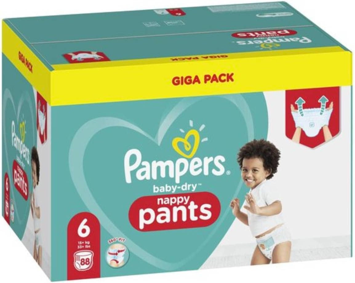 Luiers Pampers 81657566 Baby-Dry broek, wit