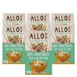 Ongezoete Allos-pap van vijgen en frambozen | Pap zonder suiker | Biologische Muesli | Muesli met fruit | Havermout | Pap als ontbijt | Ontbijtgranen | Veganistisch | Pak van 6 (6 x 500 g)